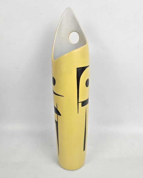 New Look Wazon a'la Picasso Zsolnay Török Janos Węgry lata 60-te 27cm