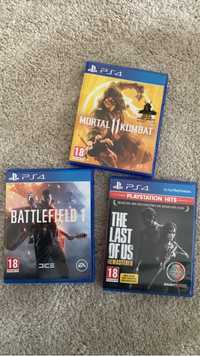 Jogos PS4 (Mortal Kombat//Last of us/Battlefield)