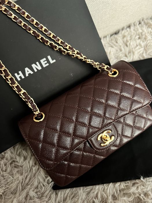 Bordowa torebka Chanel