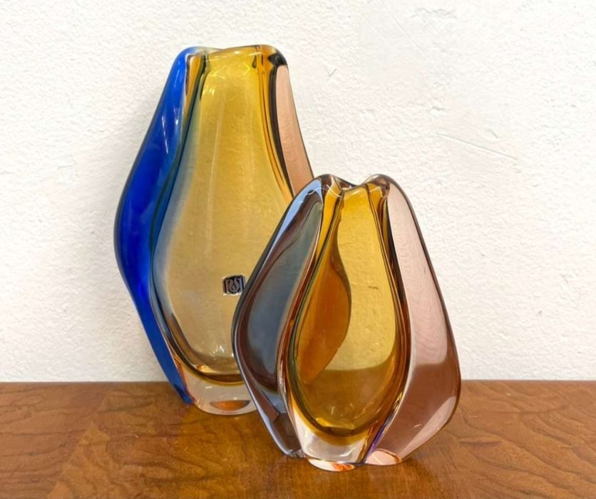 Wazony Hana Machovska  w kolorach żółty, niebieski, różowy