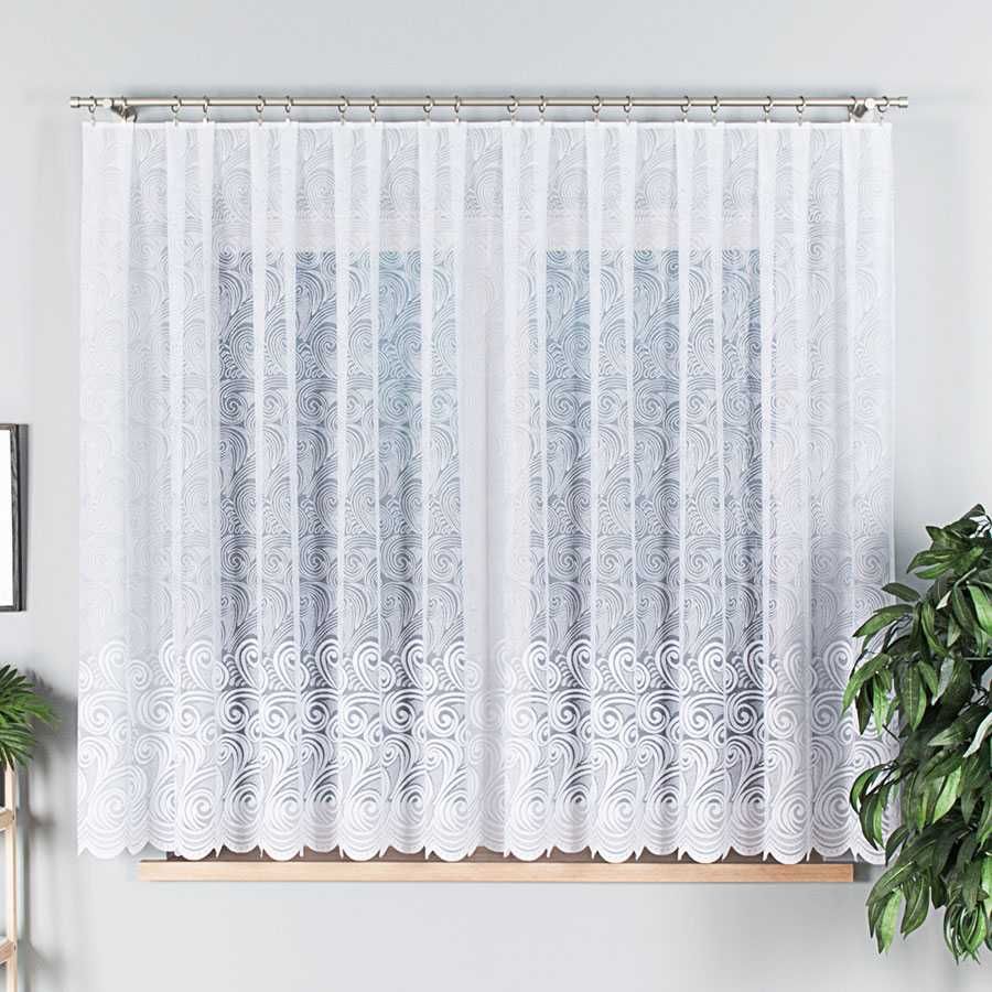 FIRANA ŻAKARDOWA wzór pasowy kupon  300x150cm