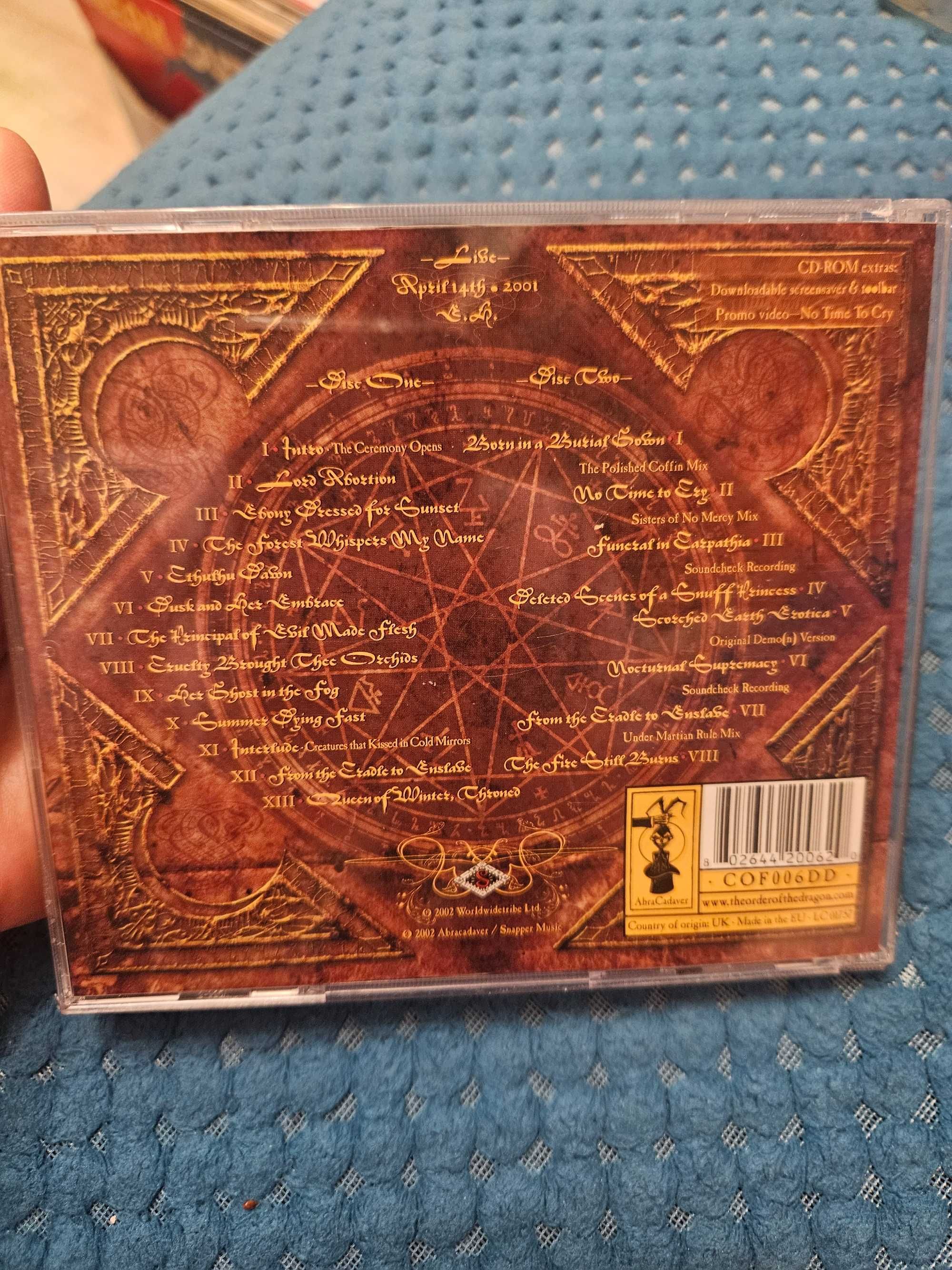 Cradle of Filth Live Bait for the Dead 2CD