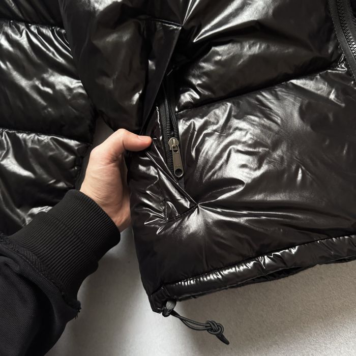 Пуховик The North Face Куртка Блестящий Пуховик Лаковый ТНФ TNF