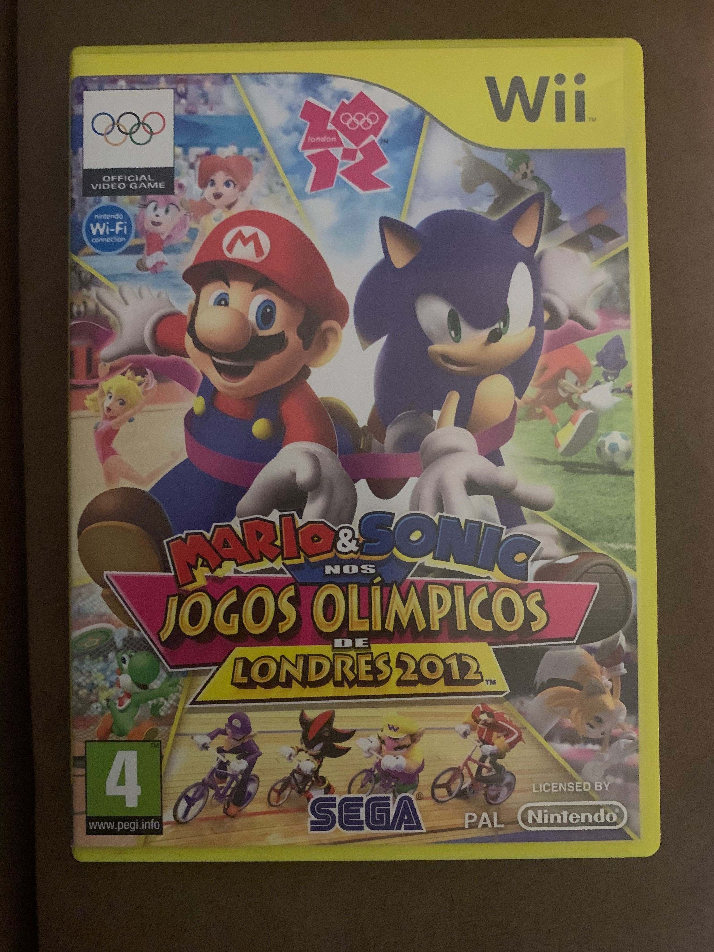 Jogo Wii Mário e sonic jogos olímpicos