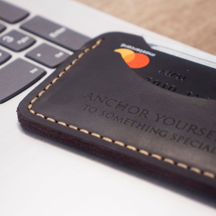 Кардхолдер - Італійська шкіра (картхолдер, візитниця, міні гаманець)