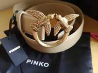 Pasek Pinko z naturalnej skóry Rozm M
