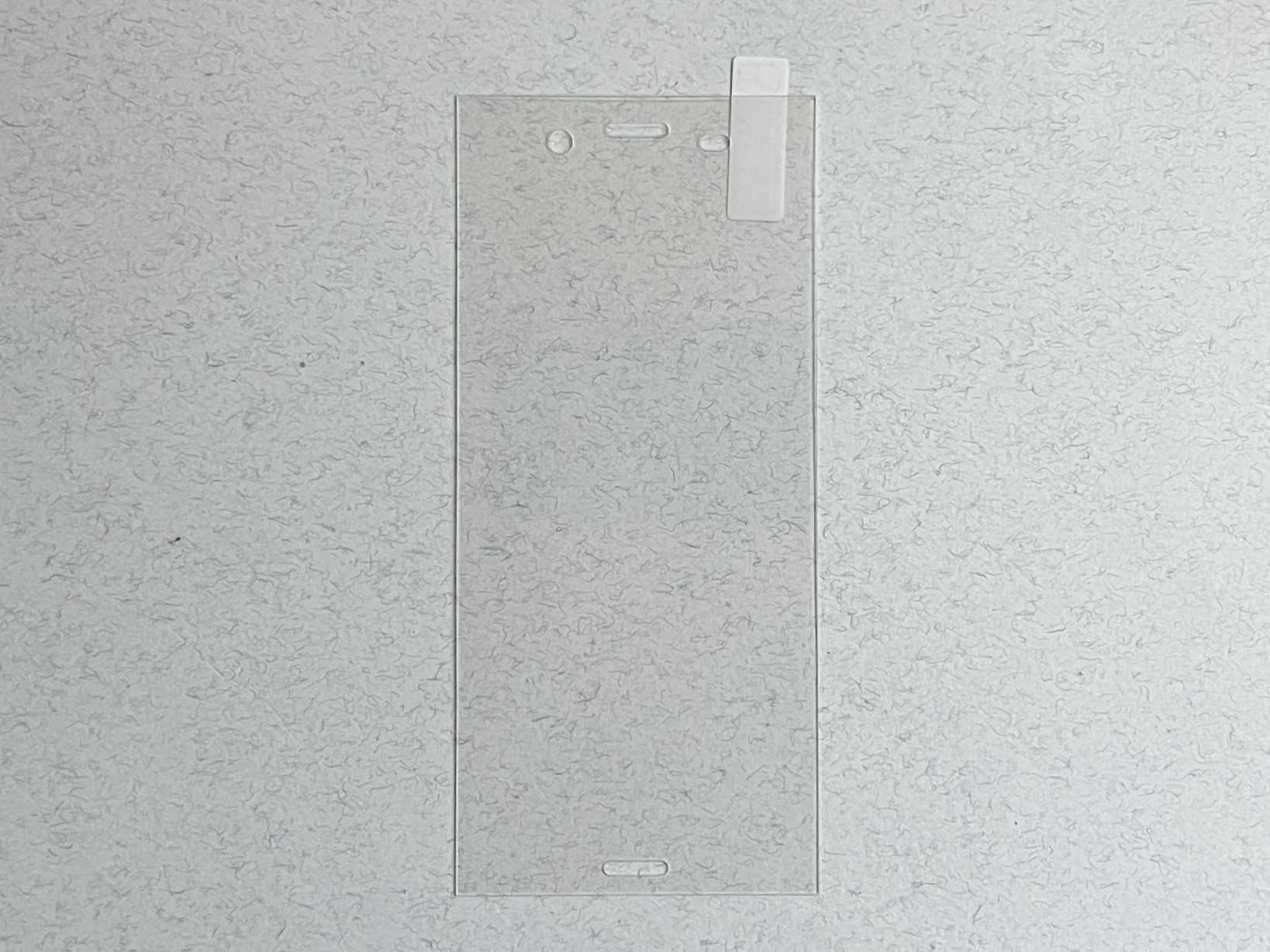 Sony Xperia XZ1 захисне скло повністю прозоре PREMIUM 9H стек