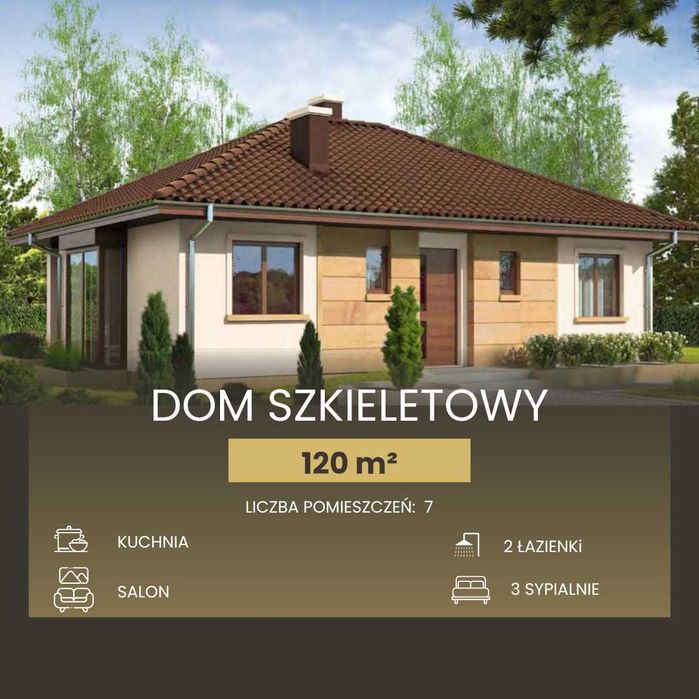 Materiały budowlane do konstrukcji domu szkieletowego – 120 m²