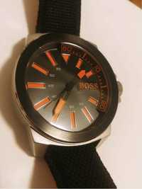 Hugo Boss Zegarek Czarny-Pomarańczowy
