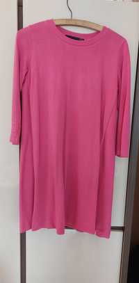 Sukienka Tunika różowa w rozm. S marki Zara