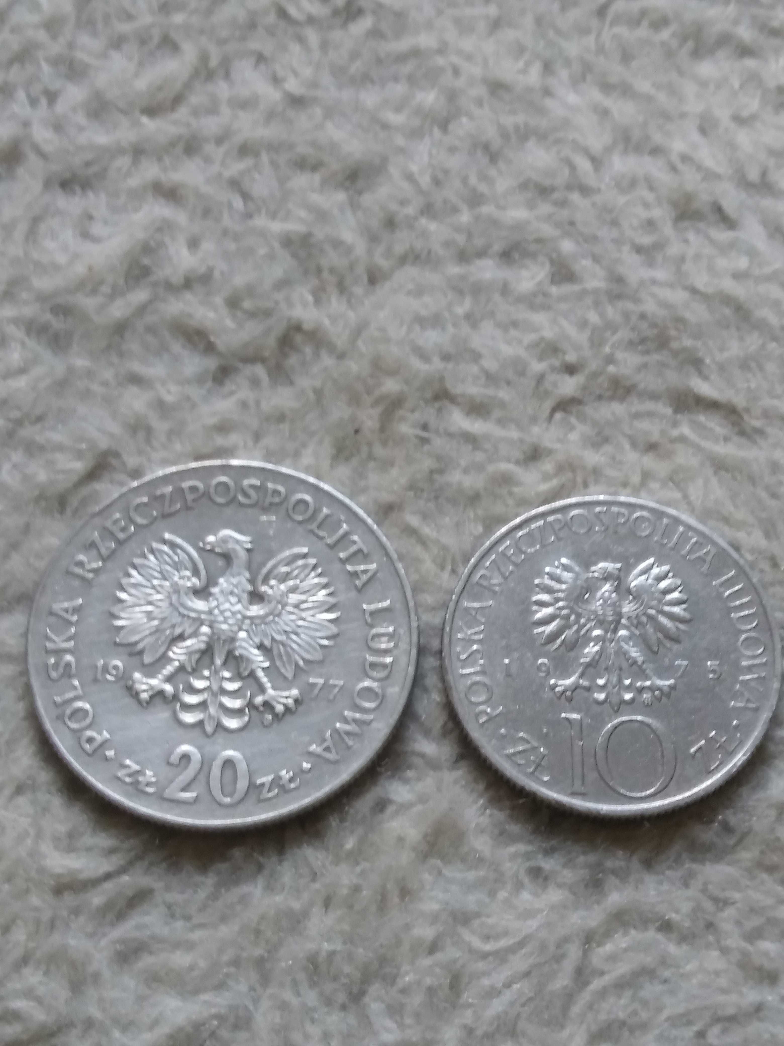 Pamiątka z PRL- stare monety Nowotko i Mickiewicz