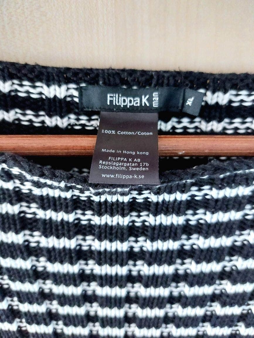 Męski Sweter w paski rozmiar XL Filippa K.