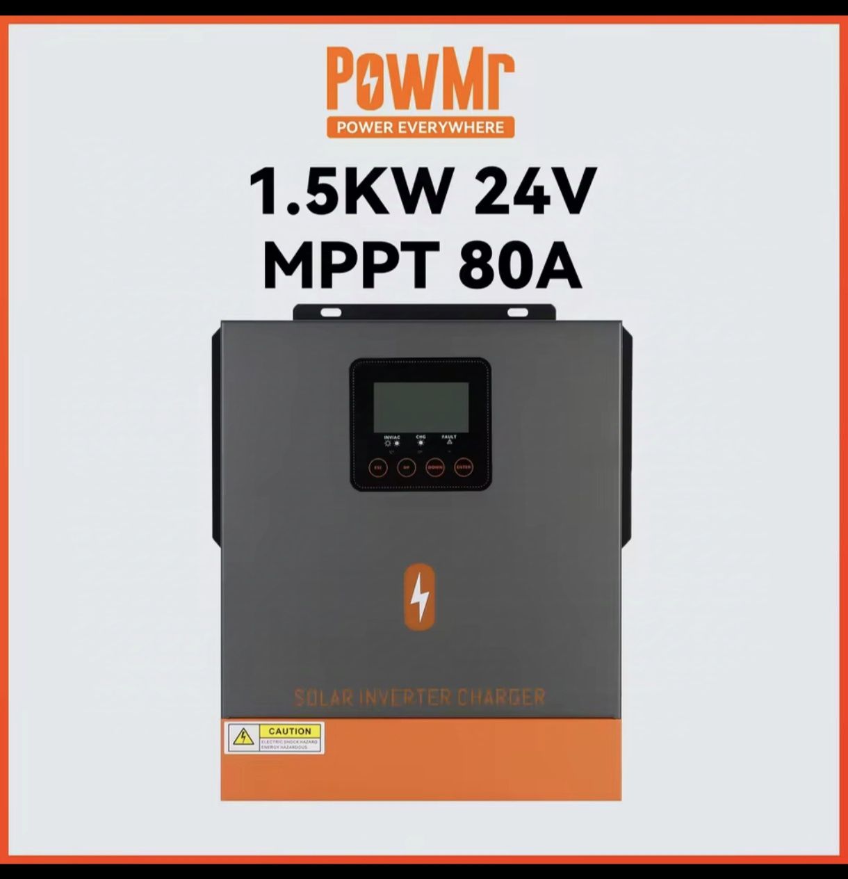 Powmr гибридный солнечный инвертор 1,5 kw 24v