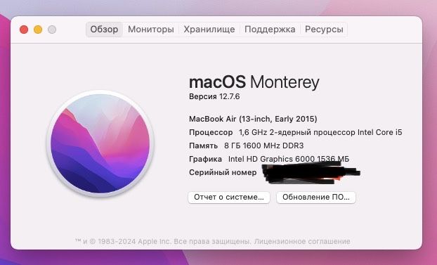 Унікальний ідеальний стан. Macbook air 8Gb/128Gb core I5 1,6 GHz