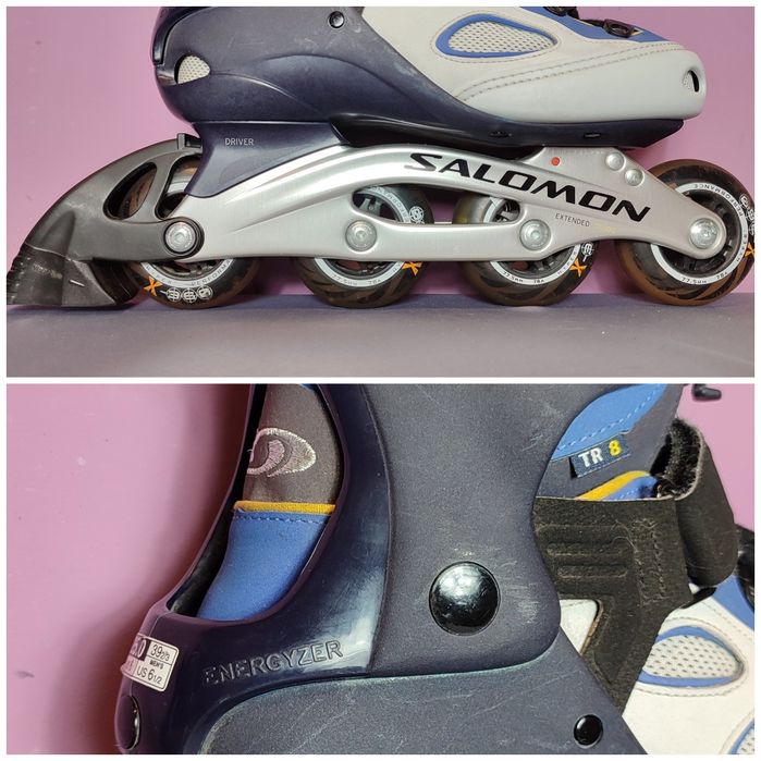 Rolki Salomon Energyzer męskie - 77,5 mm/78A - ALU DR100 - rozm. 39⅔