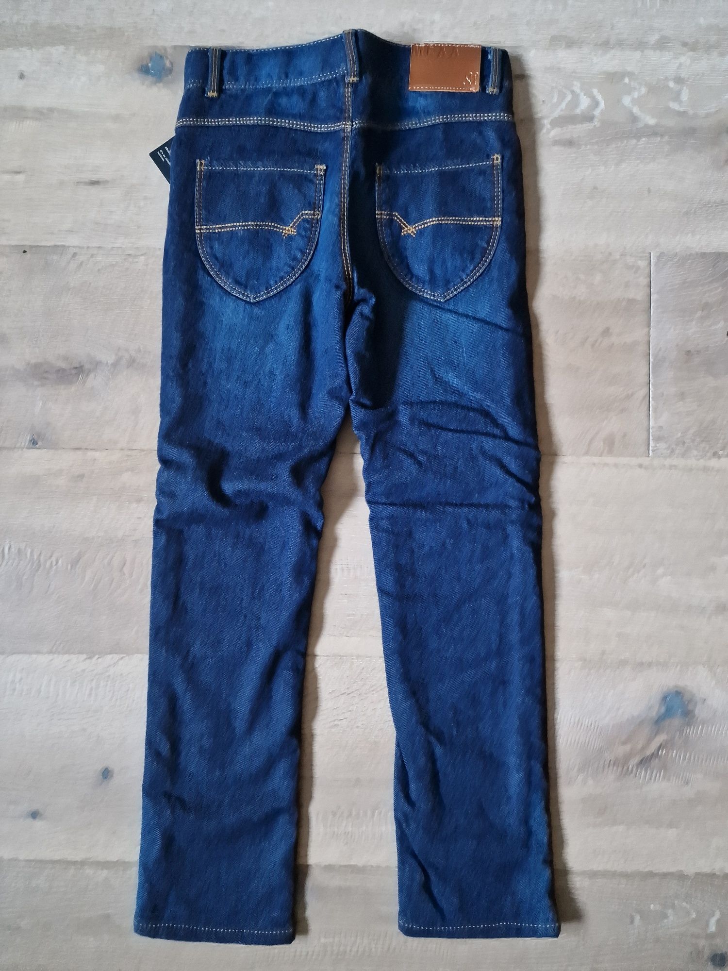 Spodnie ocieplane jeans MEXX, roz. 128 cm