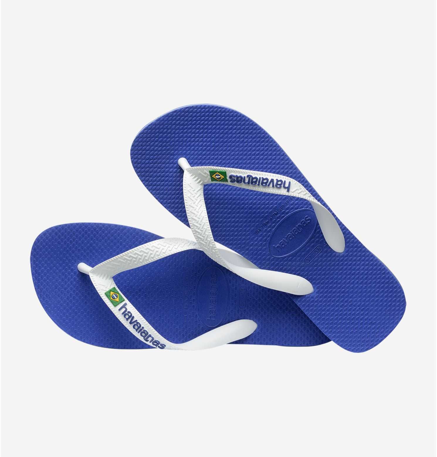 Chinelos Havaianas Azul e Branco