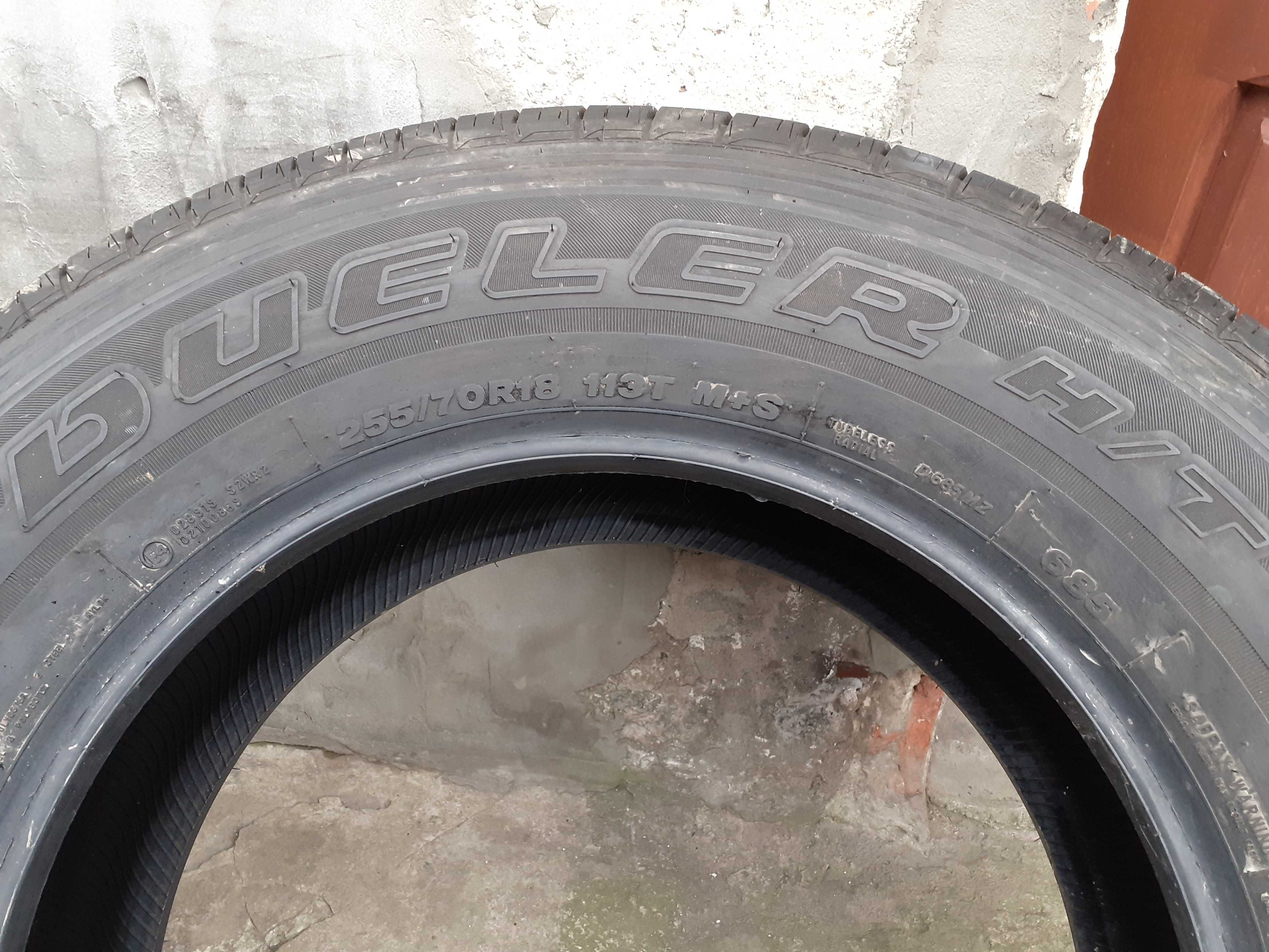 Opony Letnie 255/70 R18 113T BRIDGESTONE DUELER H/T 4szt 2022r NOWE!