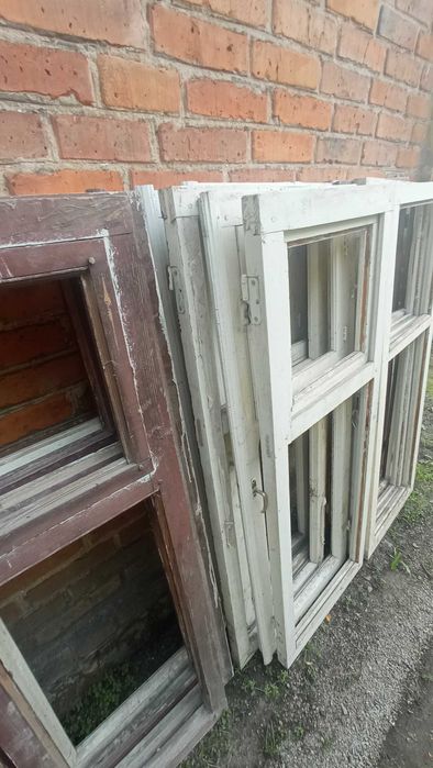 Вікна дерев'яні двохстворчаті / деревяні без скла