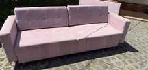 Sofa kanapa pikowana Bodzio model Paris glamour pudrowy róż