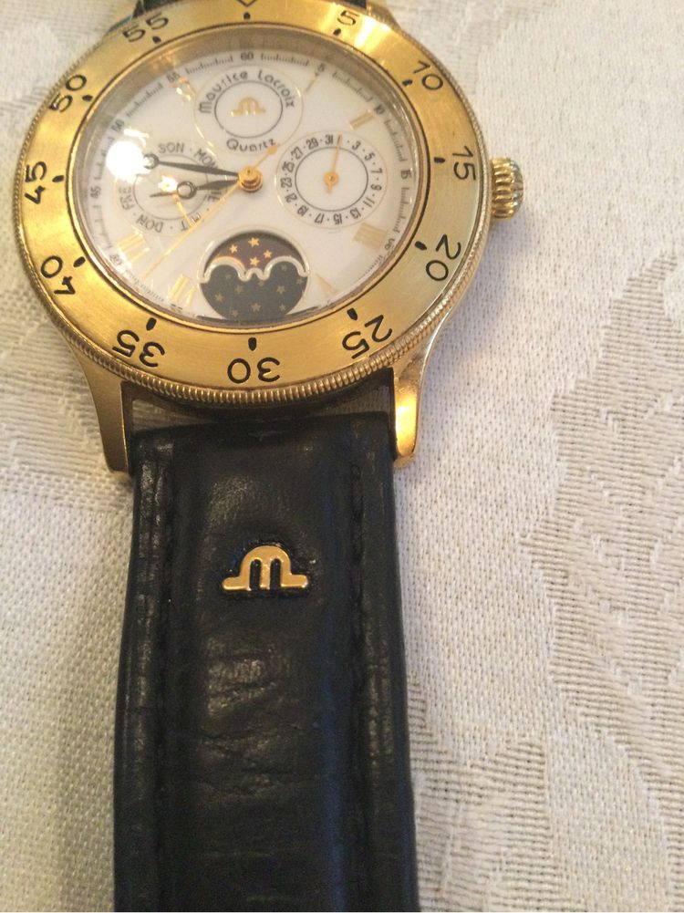 Zegarek męski  Maurice  Lacroix pozłacany