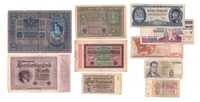 Banknoty zagraniczne zestaw (10 szt.)