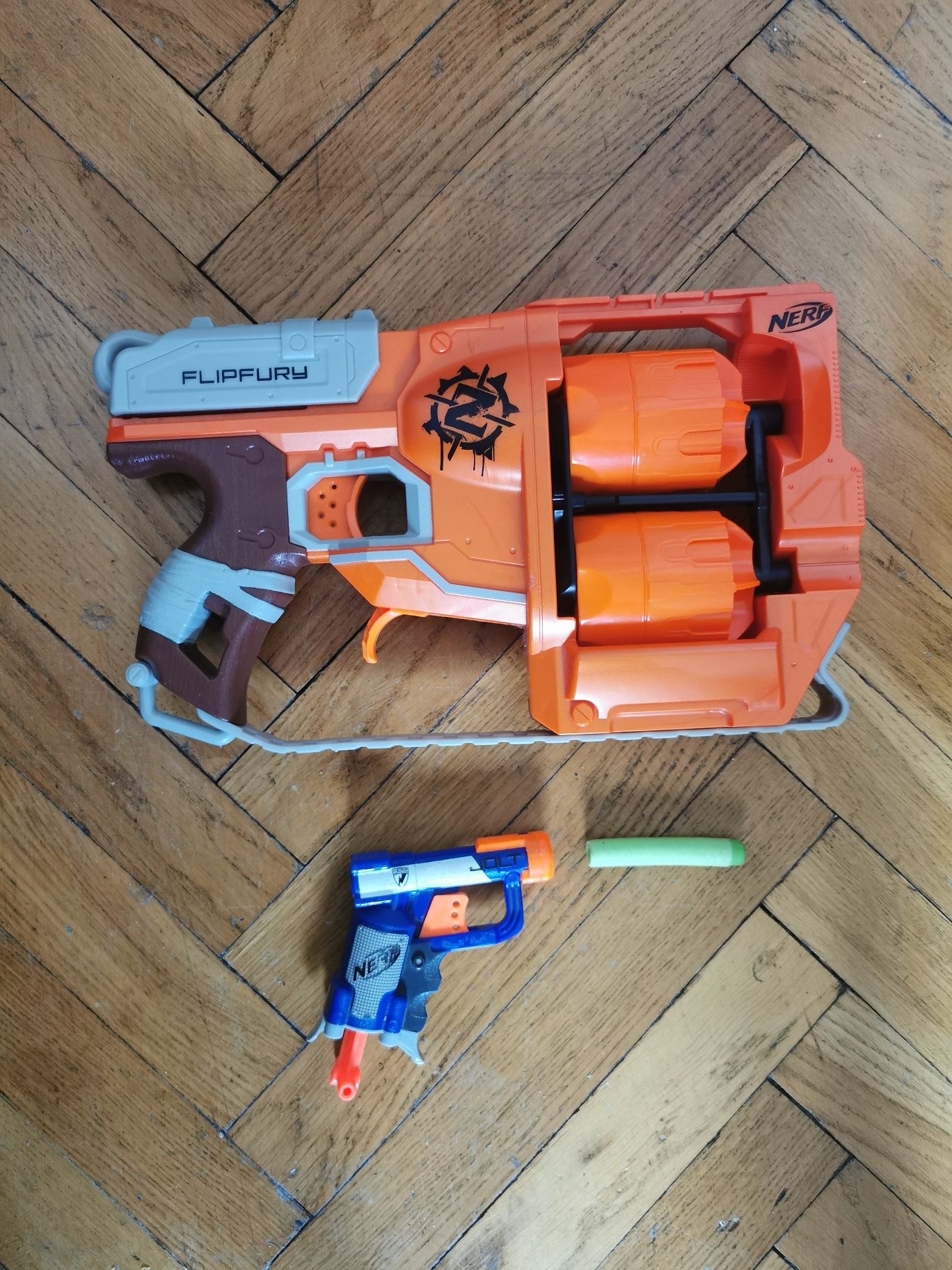 Nerf Flipfury i Jolt sprawne