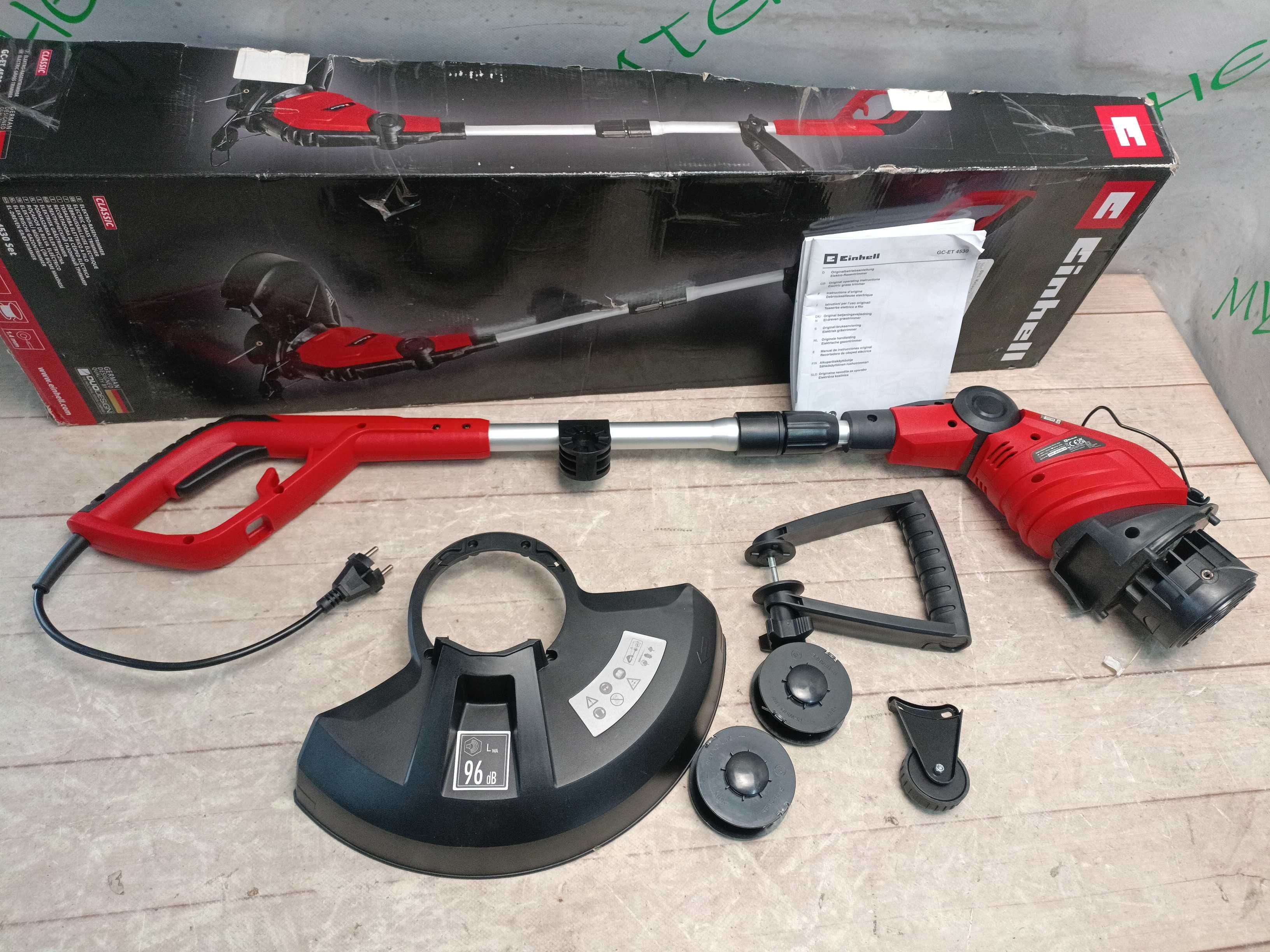 Einhell GC-ET 4530 Set садовий триммер, 450Вт + 3 котушки з ліскою