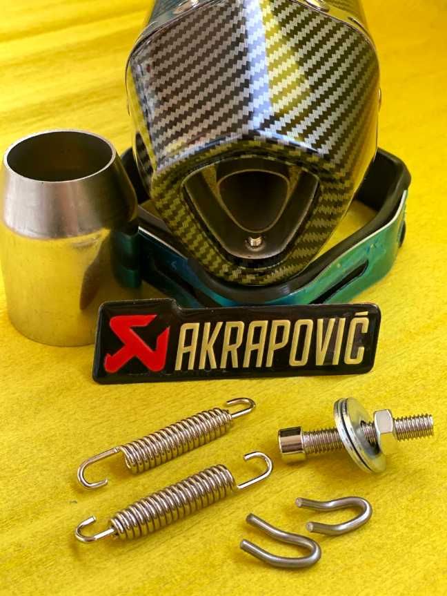 Прямоток Акрапович Йошимура на мотоцикл