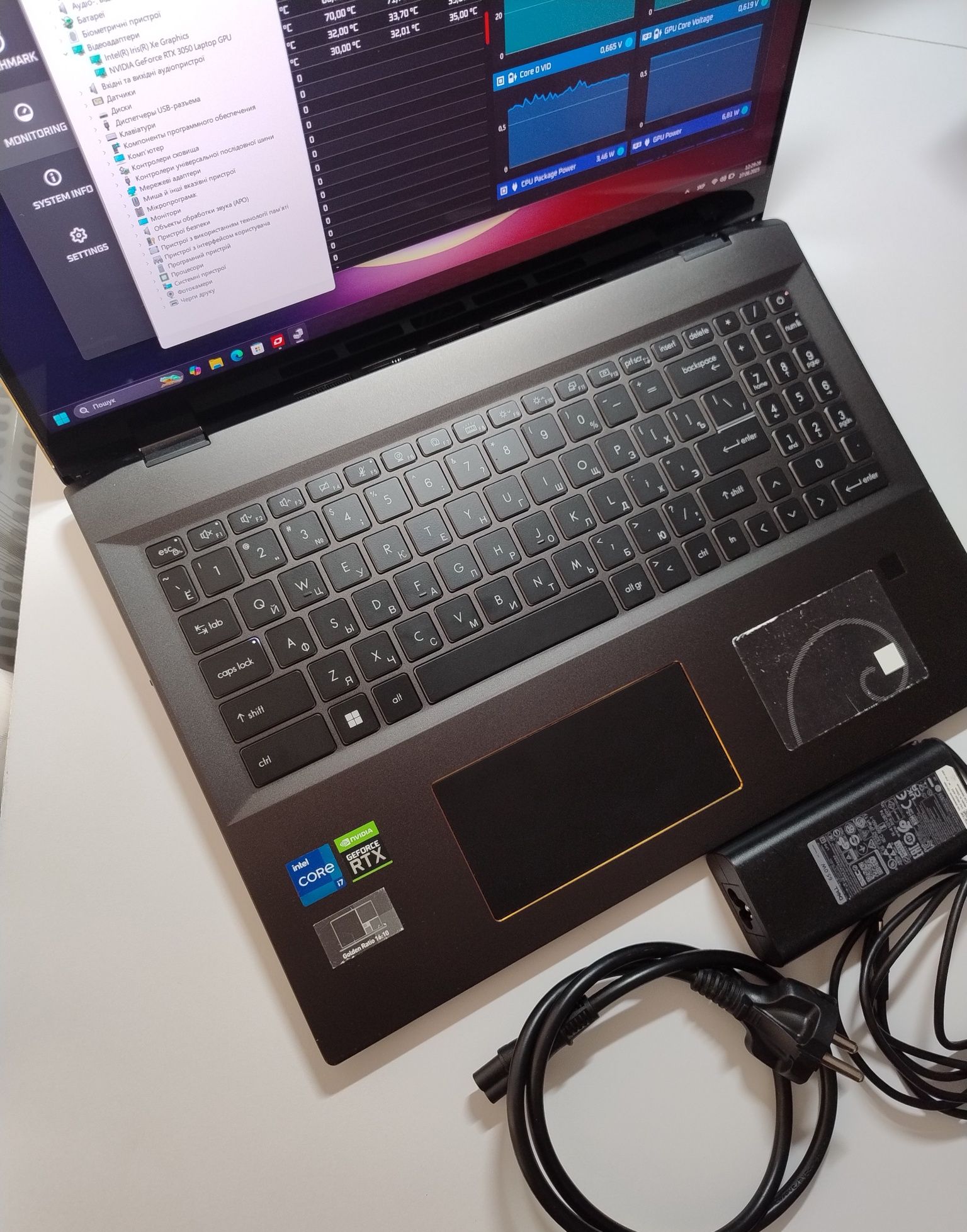 Ігровий ноутбук MSI E16Flip (I7, 32GB Ram, 2K 120HZ, RTX 3050, 2TB SSD