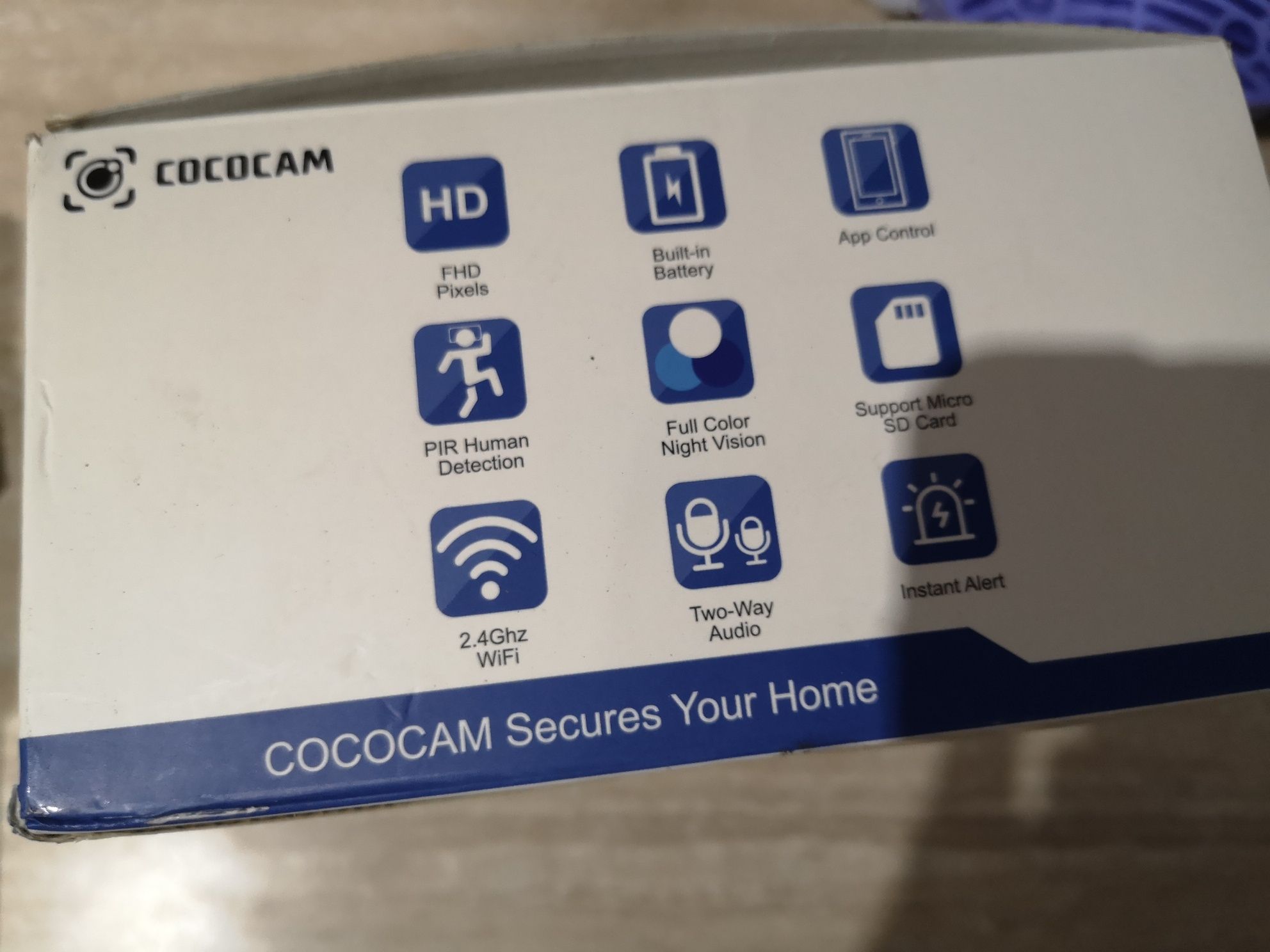 Kamera  Cococam 2K z akumulatorem 5200 mAh i panelem słonecznym