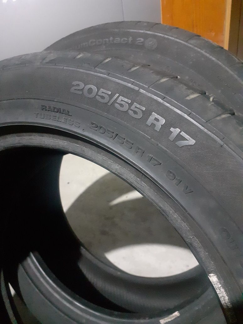 2x 205/55 R17 Continentall ContiPremiumContact 2  Opony  Letnie