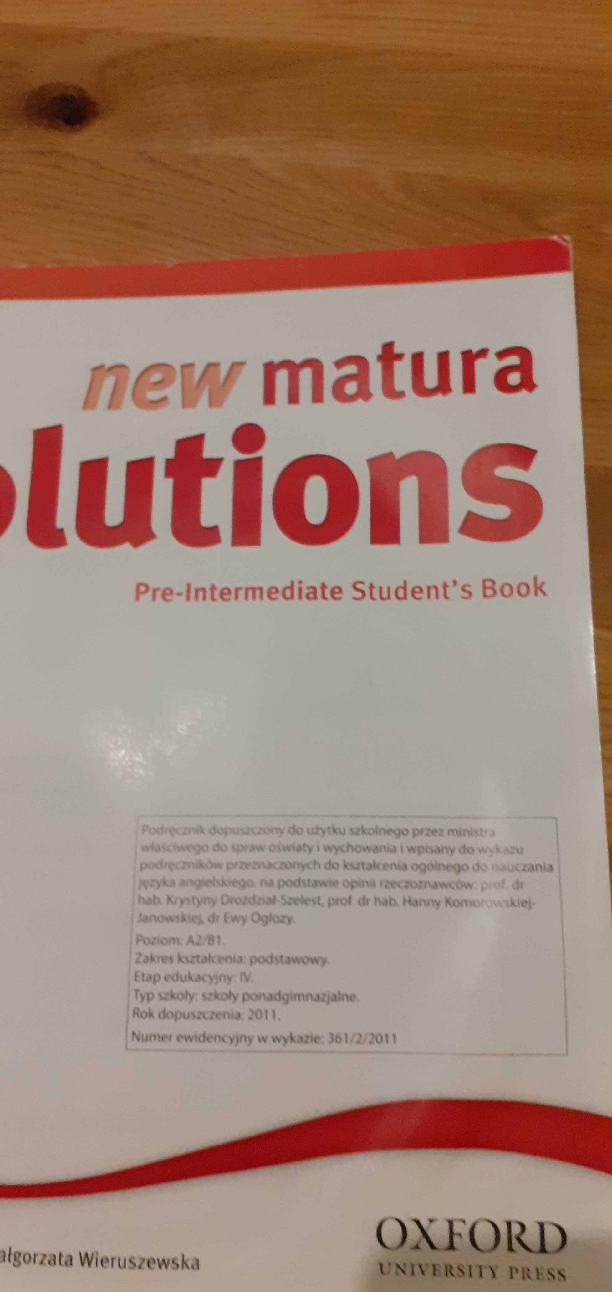 Język angielski,podręcznik,New matura Solutions