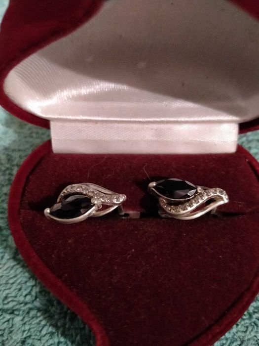 Серьги серебро, серебрянные серьги с фианитами