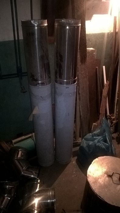 Трубы вентиляции 200 мм хромированная сталь