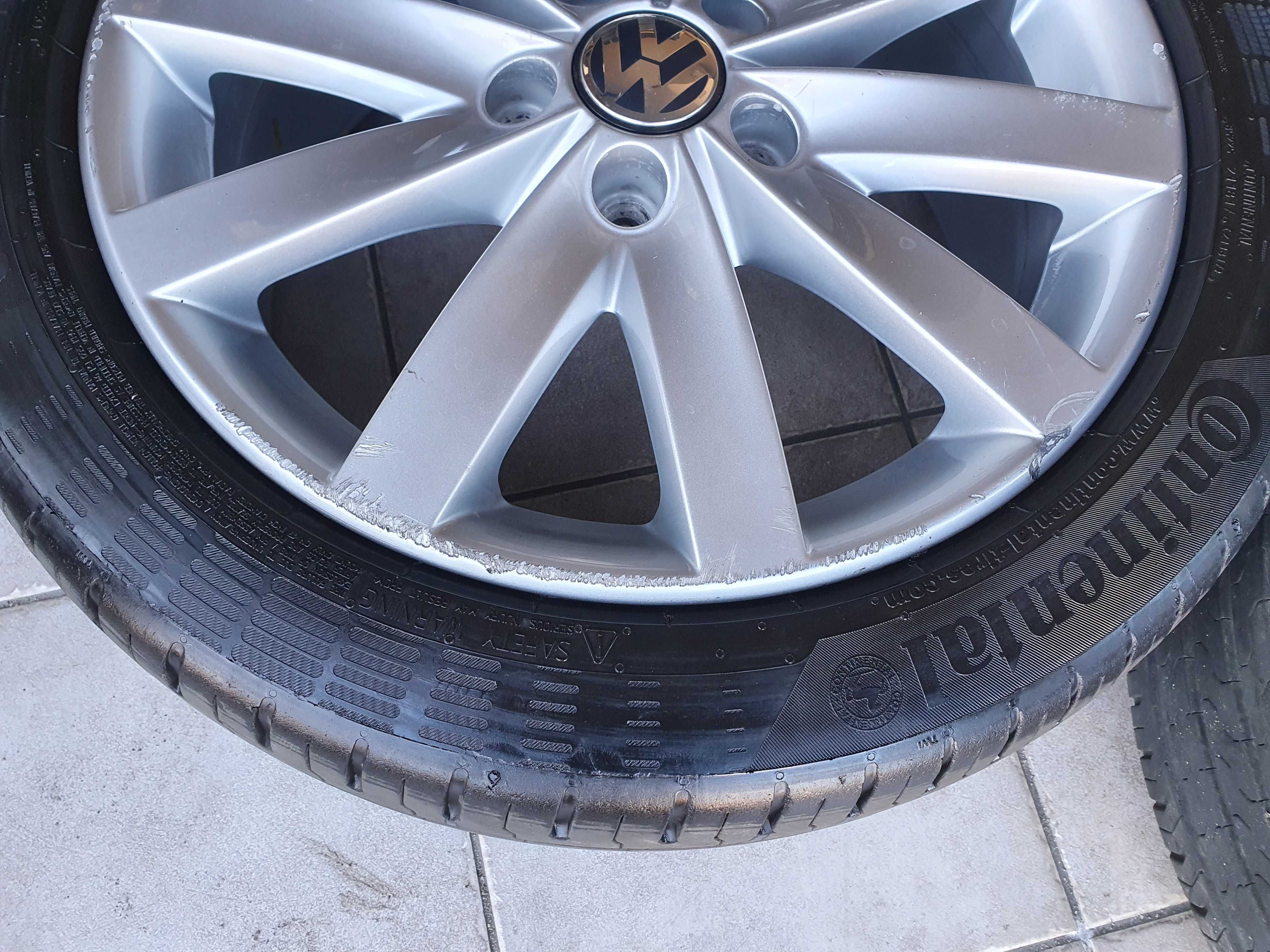 Koła letnie VW Golf 5 6 7 Touran Caddy 7x17 et54 5x112 opony 225/45/17