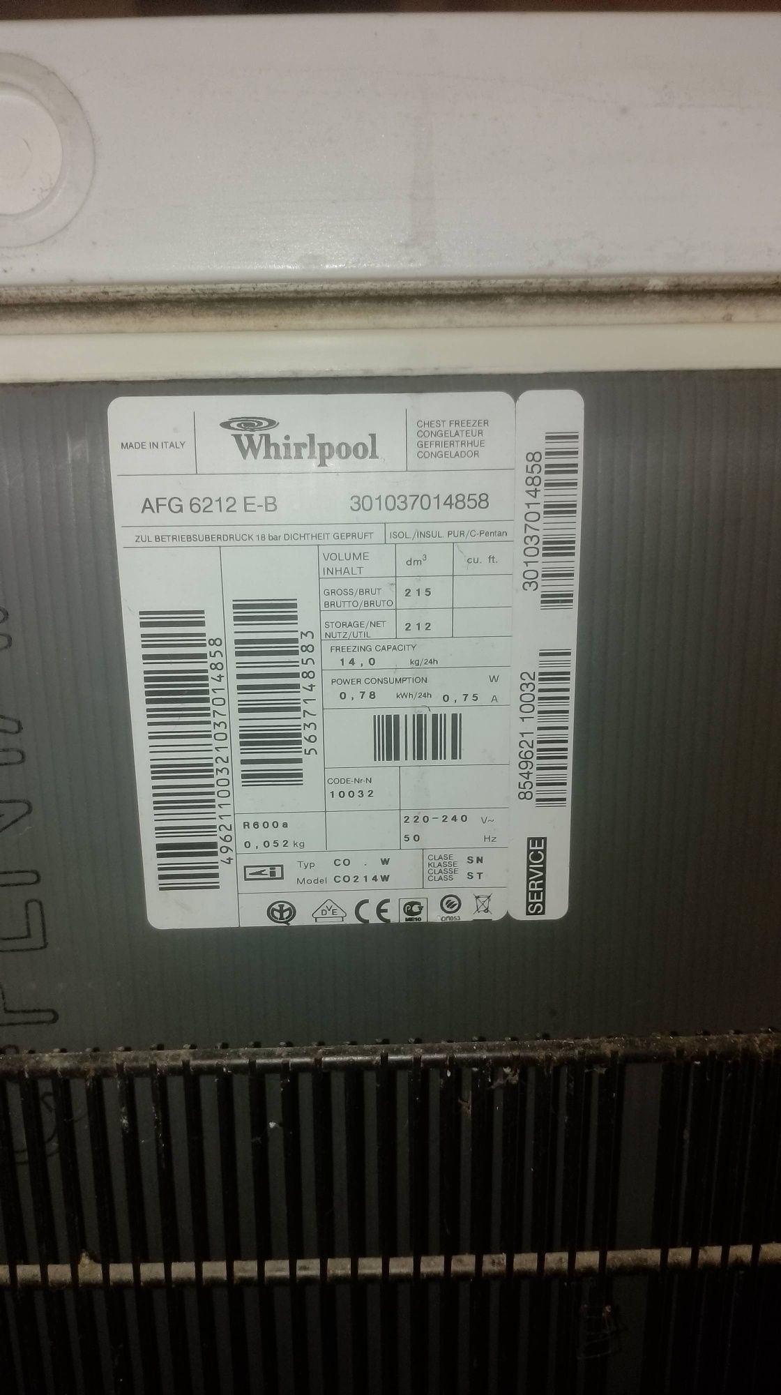 Zamrażarka Whirlpool