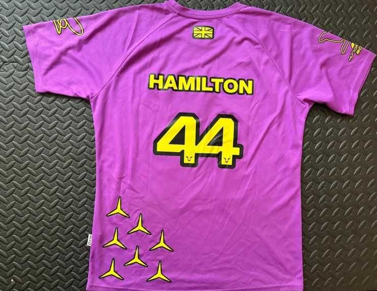 Dwa T-shirty Lewis Hamilton F1 custom