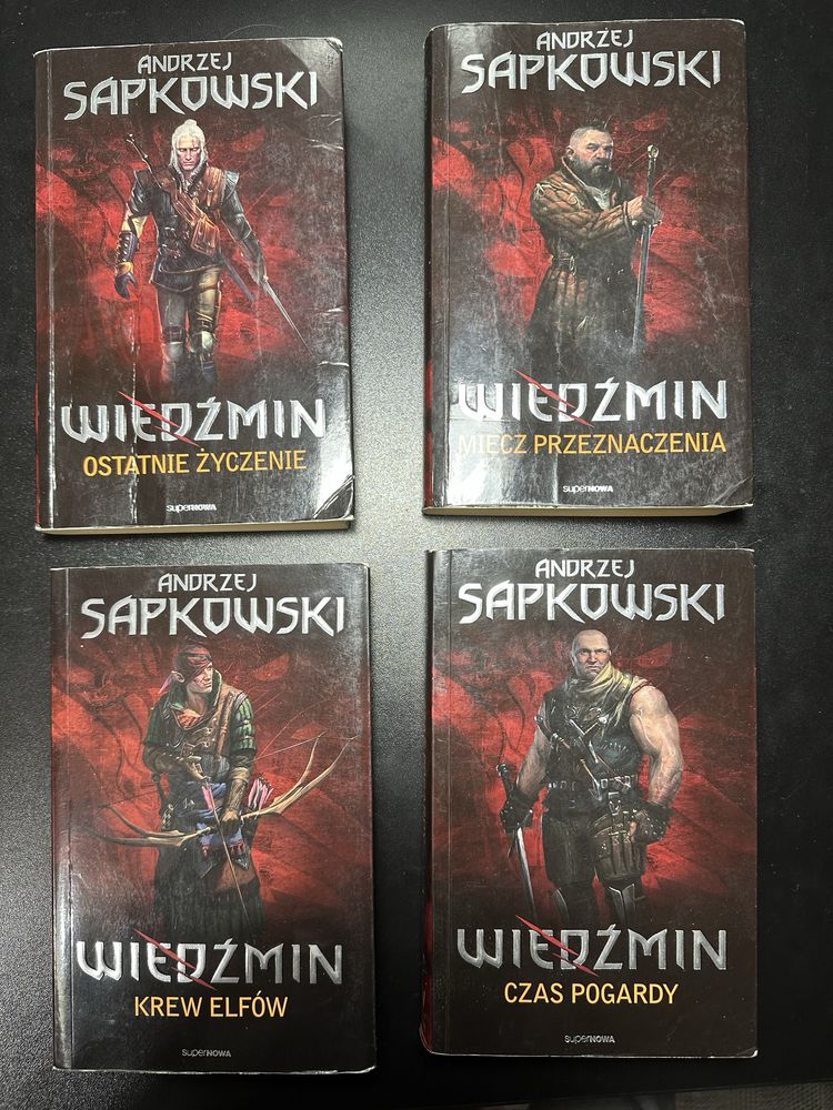 Andrzej Sapkowski - Wiedźmin tomy 1-4 Ostatnie życzenie - Czas pogardy