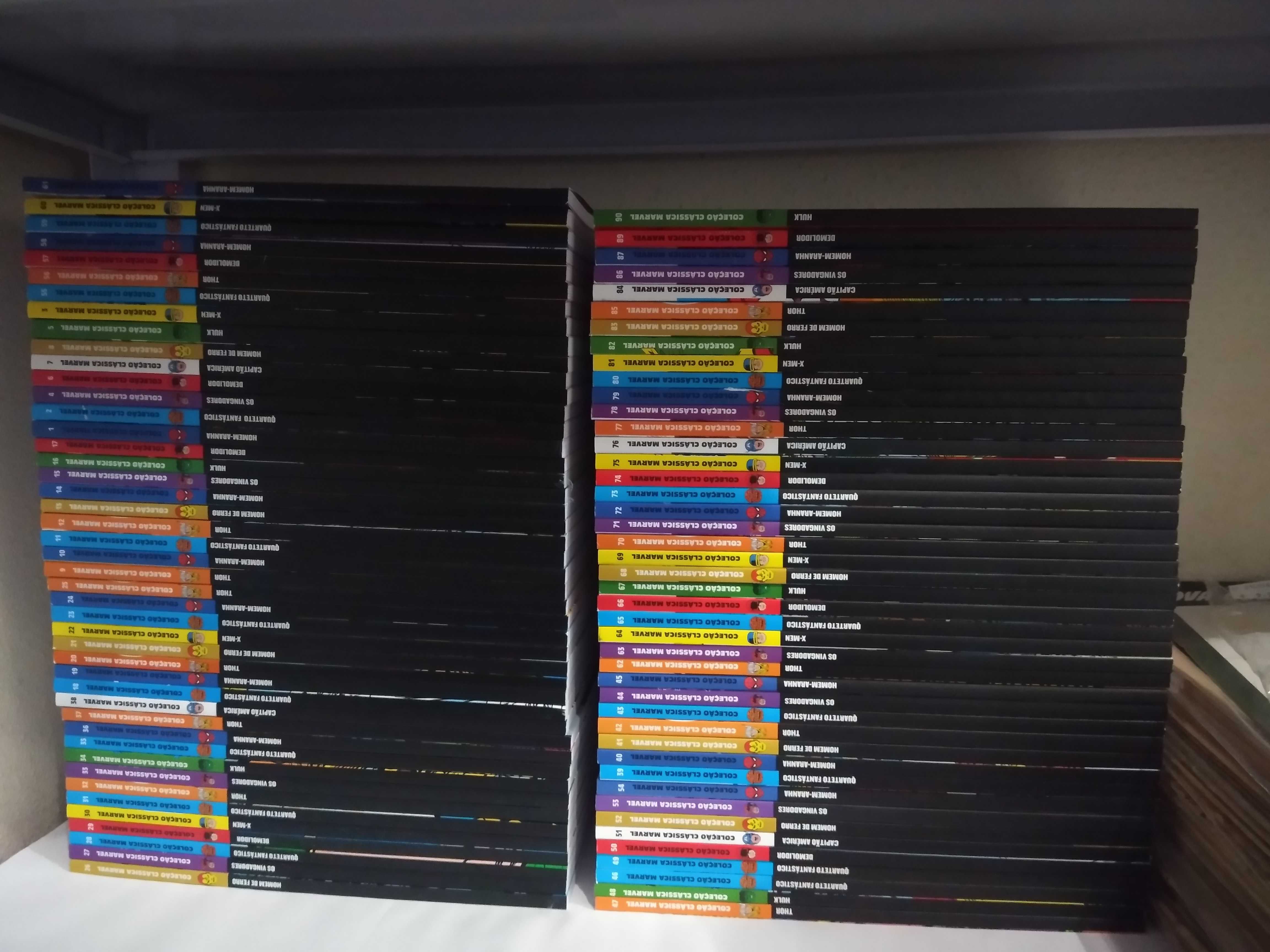Coleção Clássica Marvel Completa 90 volumes em estado "NOVO"