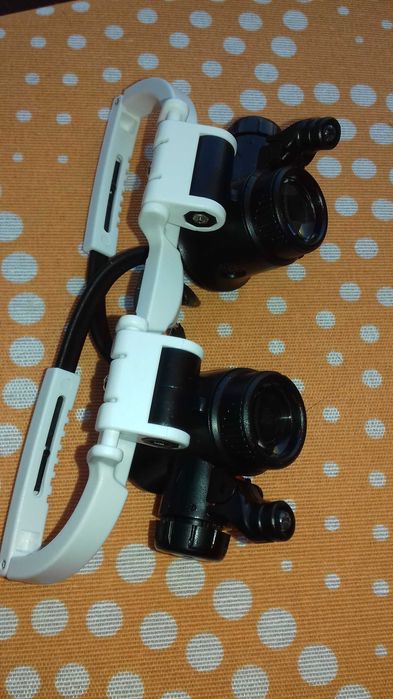 Oculos lupa relogoeiro com luz led
