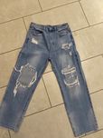 Damskie jeans, extra szerokie spodnie New Yorker  r. L/40 dziury