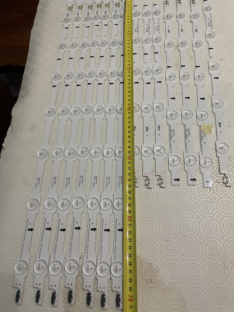 Kit led para tv 12 peças