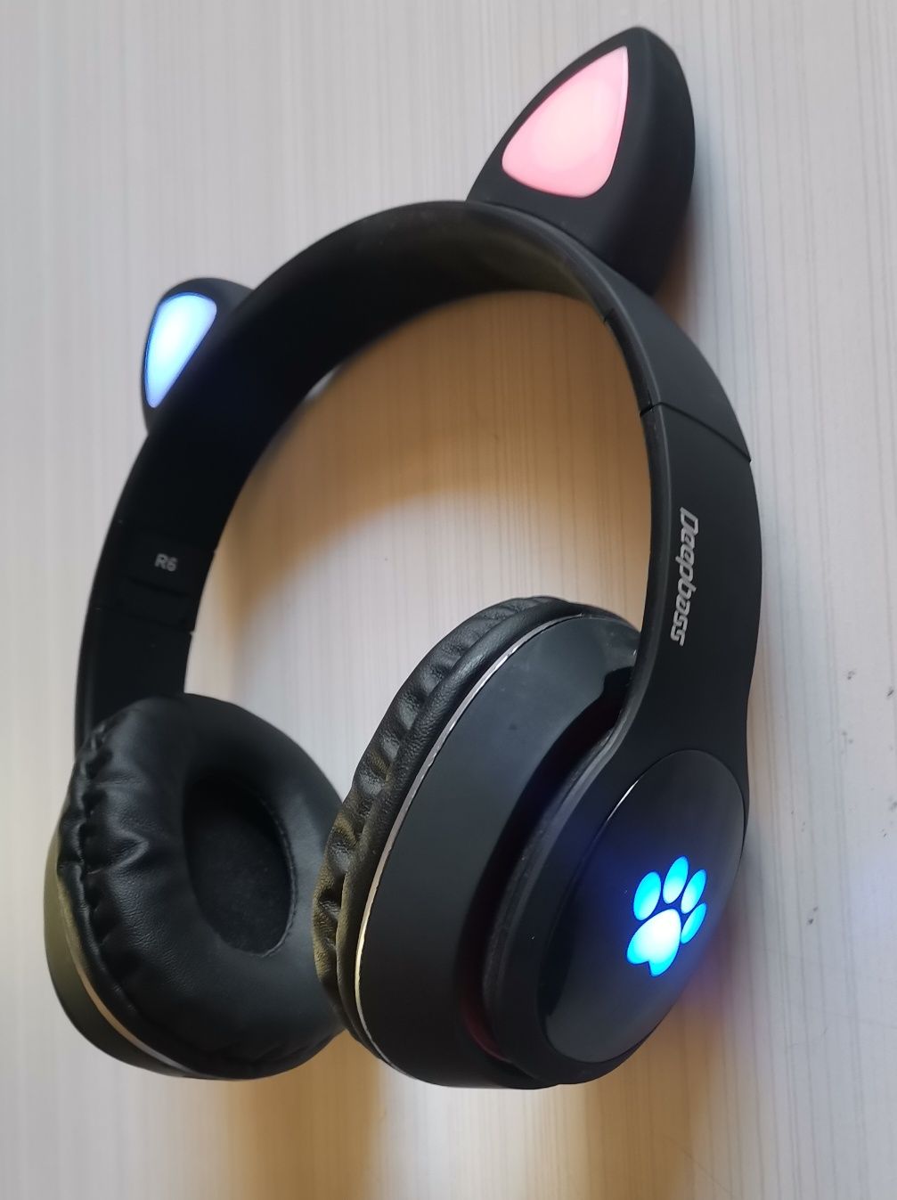 Auscultadores wireless orelhas de gato
