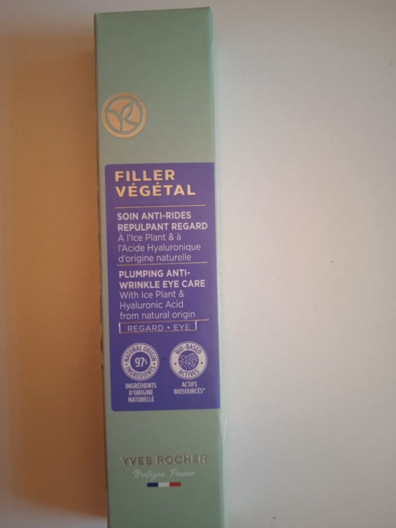 Filler vegetal yves Rocher ujedrniajacy krem pod oczy