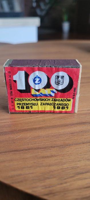 Zapałki Prl 100 lecie CZPZ prosto z całej paczki