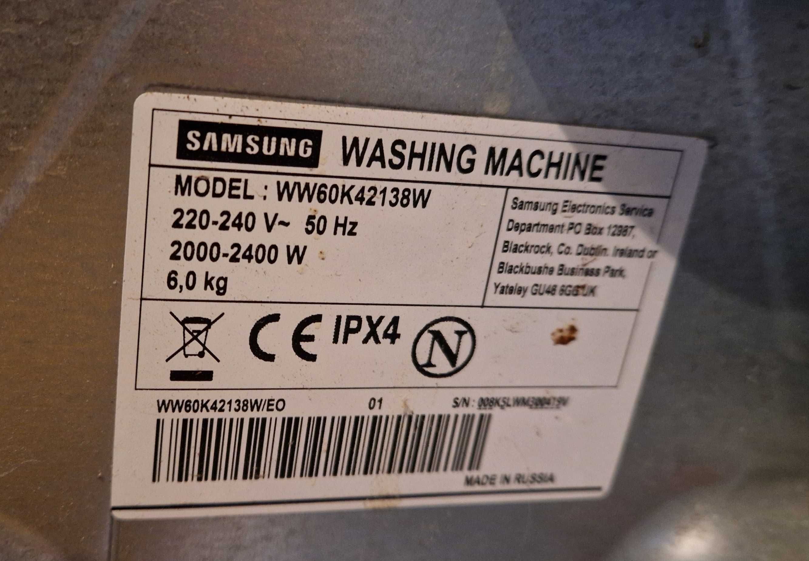 Pralka Samsung eco buble ad wash 6 kg -- czytaj OPIS