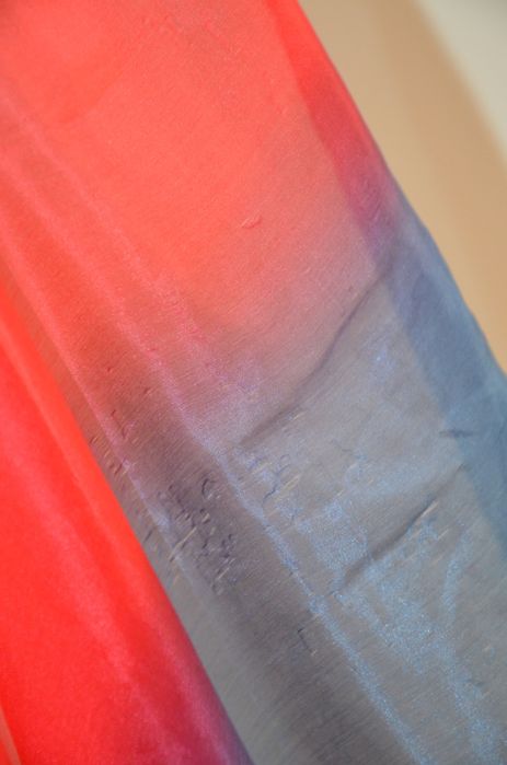 chusta kolorowa 100% jedwab pasy