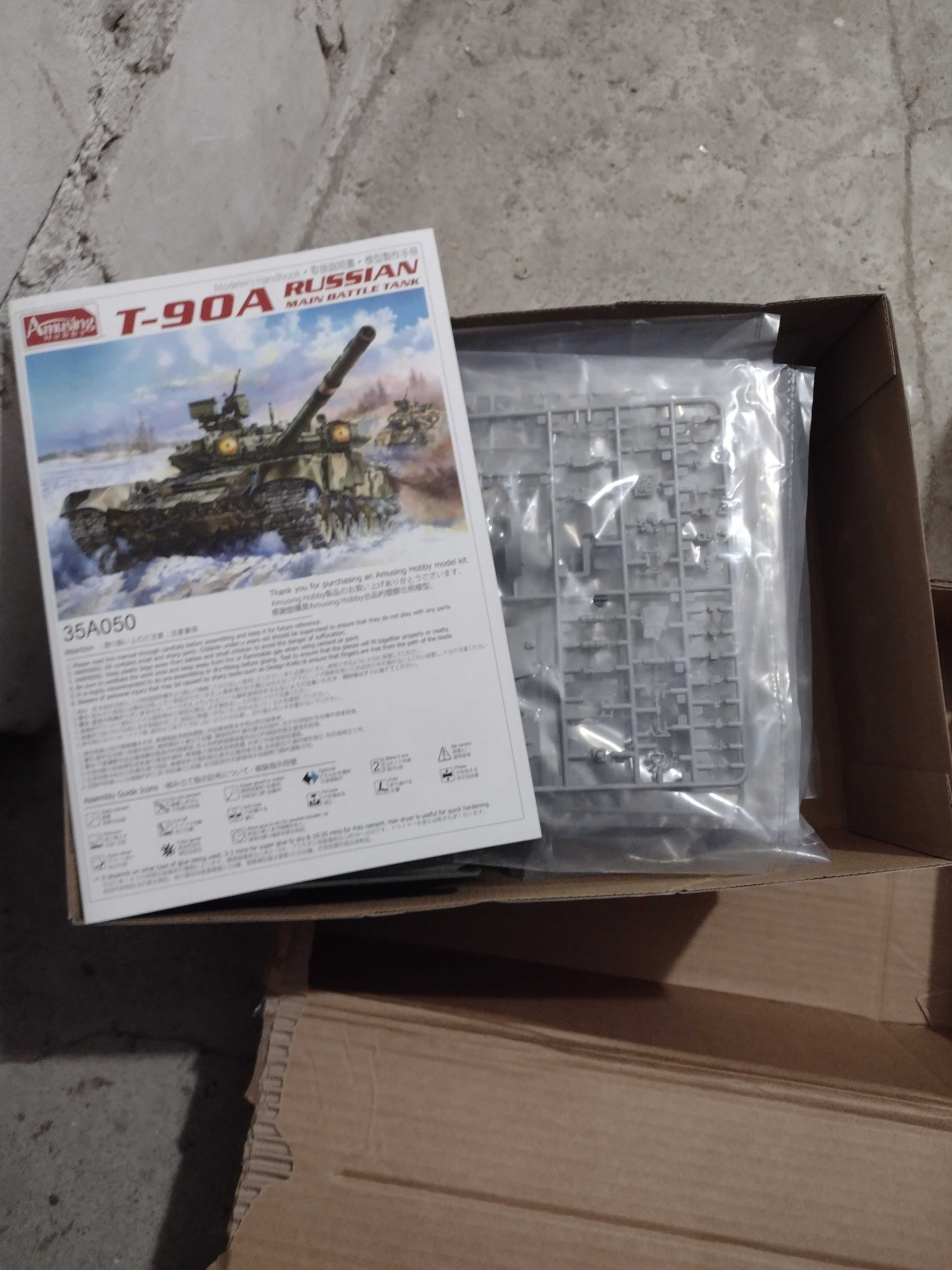 Czołg 1:35 nowy,T-90 amusing hobby,pełne wnętrze