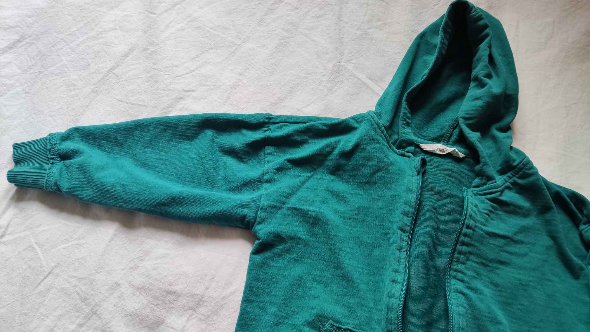 Bluza Coccodrillo 110 turkusowa, rozpinana